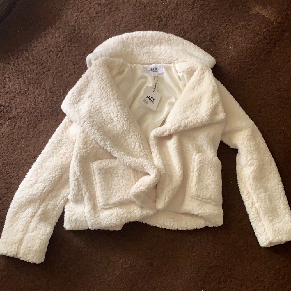 White Sherpa jacket small